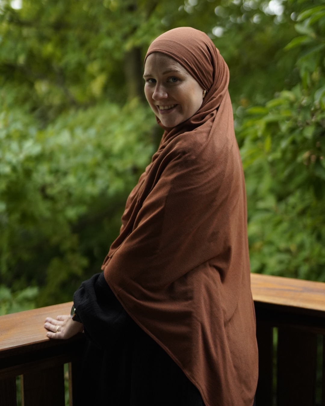 Organic hijab "Aurela" made from luxurious micromodal and cashmere