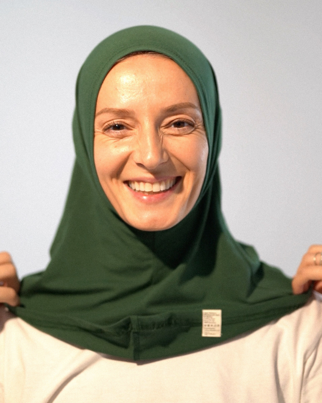Balaclava - Sports & Leisure Hijab, made from organic cotton - Evergreen