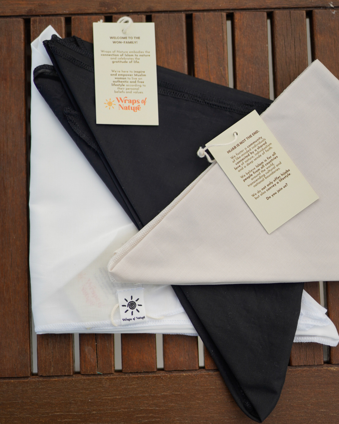 "Bonny" underscarf / bonnet - 100% organic cotton - beige