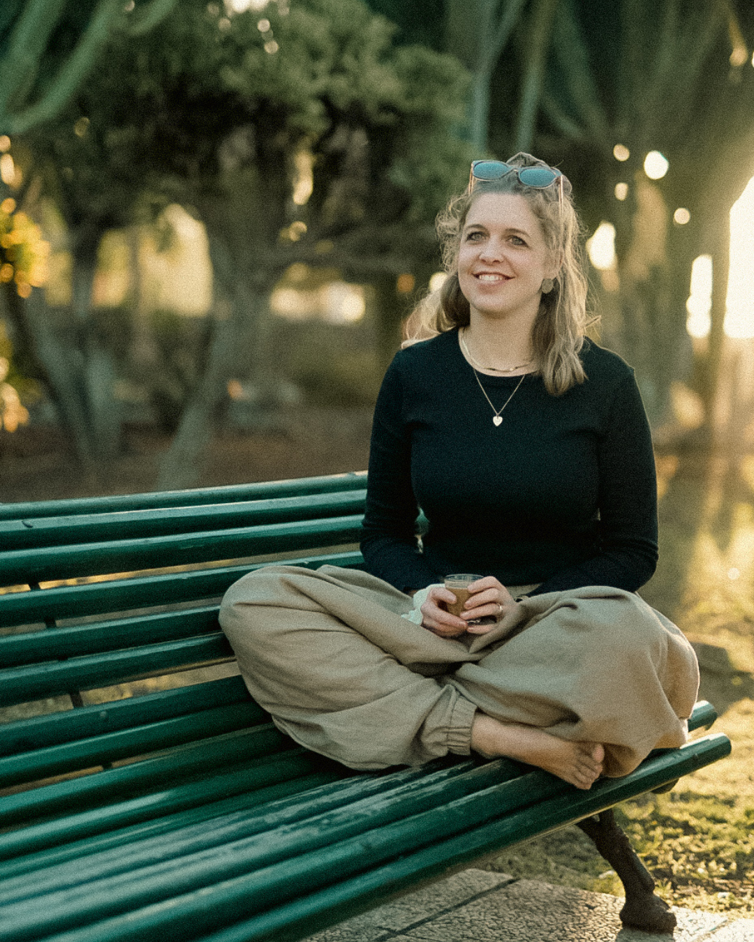 Linen & cotton harem pants "Tiri" (Cortado)