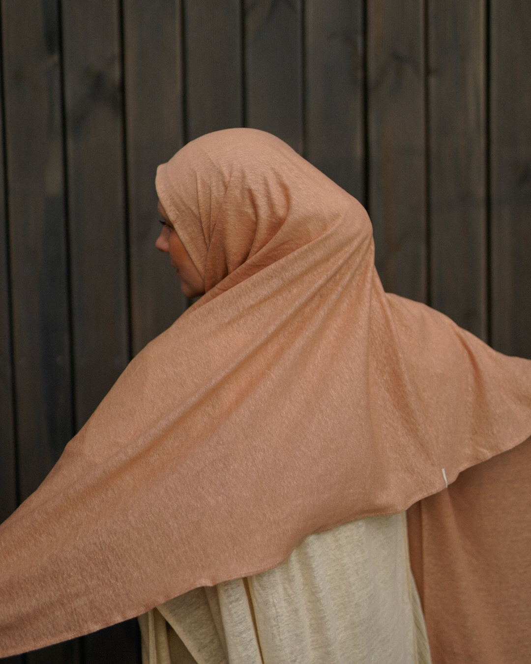 Jersey Hijab "Leena" - 100% Linen - Calima Rose