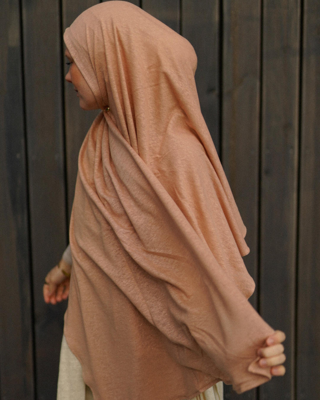 Jersey Hijab "Leena" - 100% Linen - Calima Rose