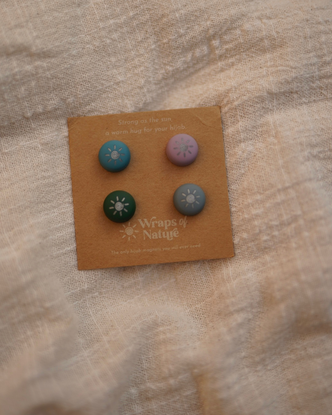 Magnet Pins Hijab - 4 pairs of strong hijab pins (Colorful)