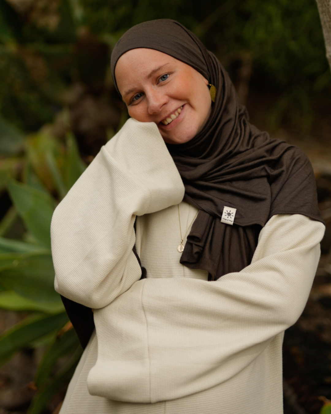 Merino wool hijab "Merina" (Wildwood)