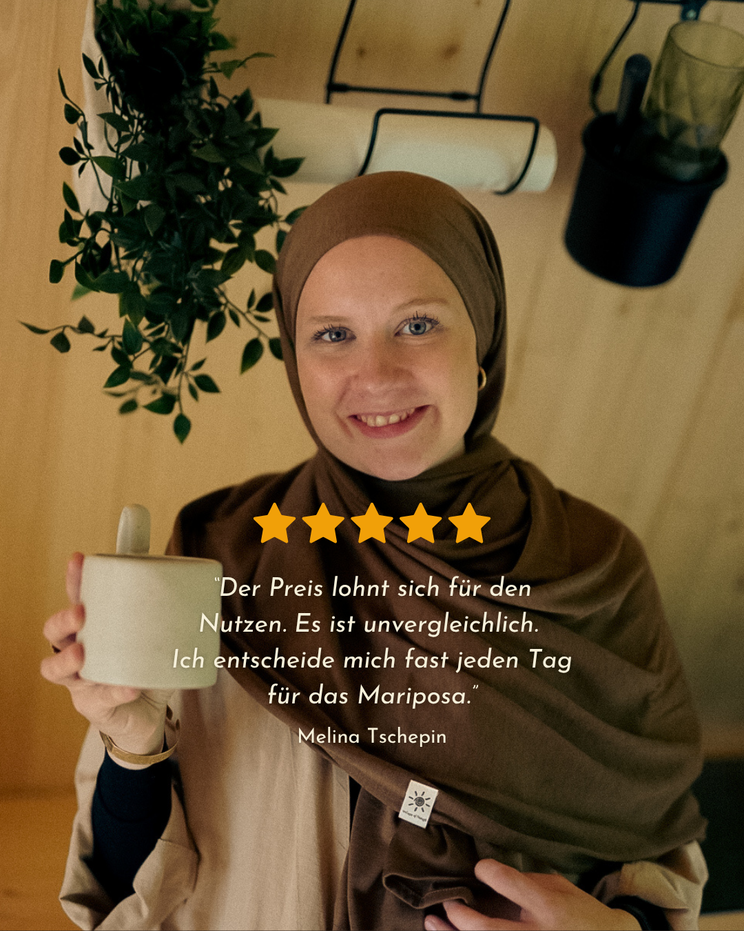 "Mariposa" XXL in silk and organic cotton (Chestnut)