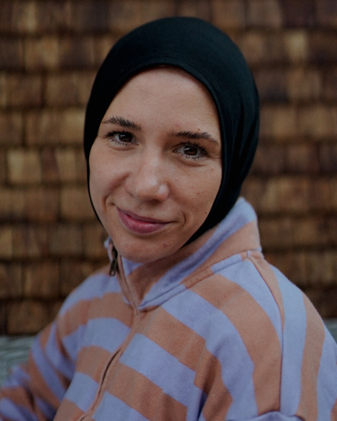 Balaclava - Sports & leisure hijab, made from organic cotton - Black