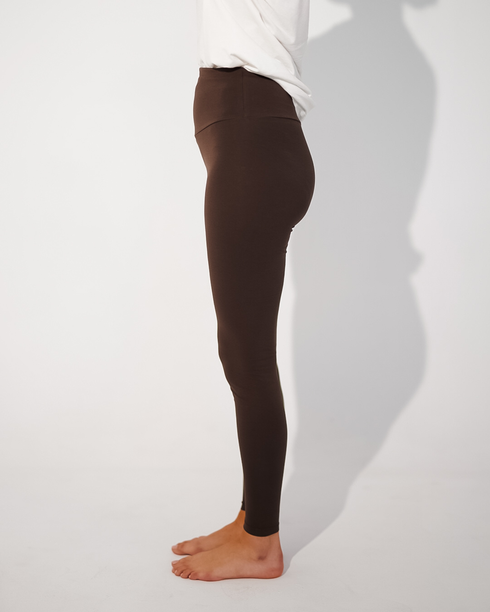 Organic cotton leggings "Yuna" (Chocolate)
