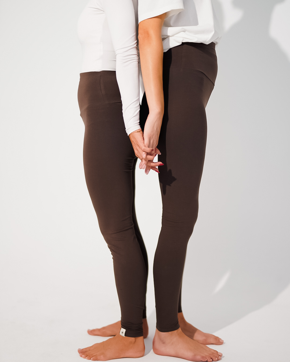 Organic cotton leggings "Yuna" (Chocolate)