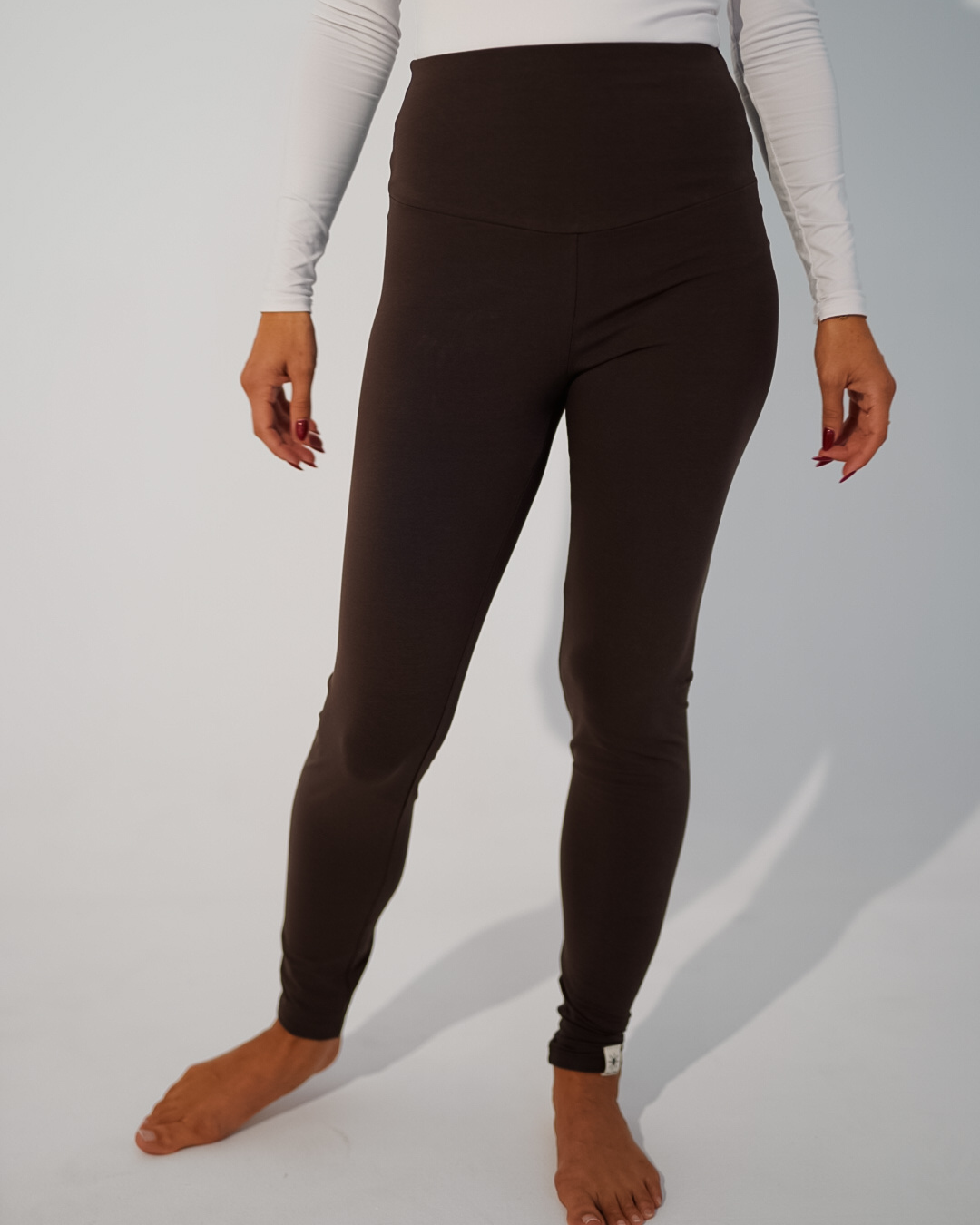 Organic cotton leggings "Yuna" (Chocolate)