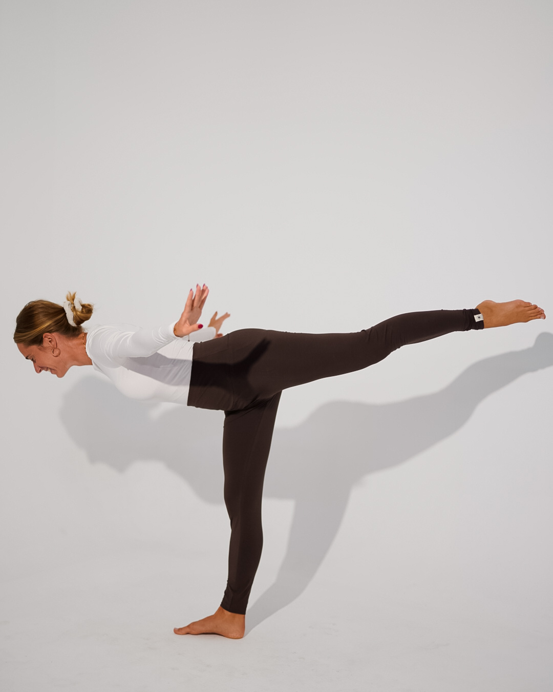 Organic cotton leggings "Yuna" (Chocolate)