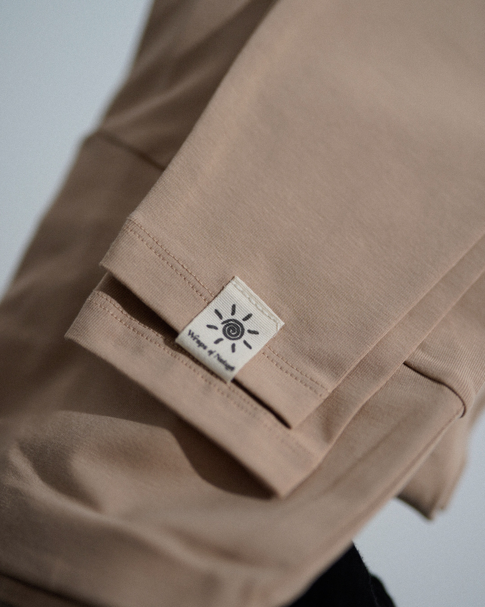Organic cotton leggings "Yuna" (Light Taupe)