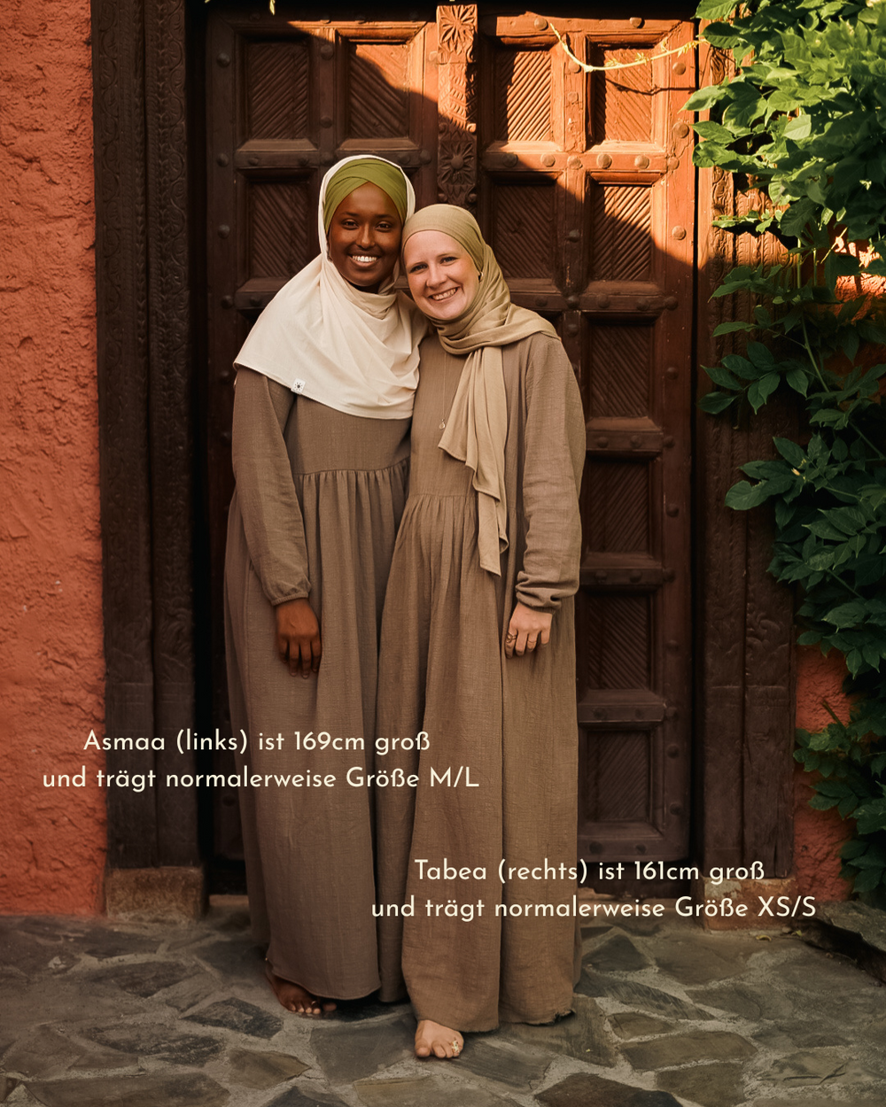 Cotton Abaya "Maya" made of cotton (Brown)