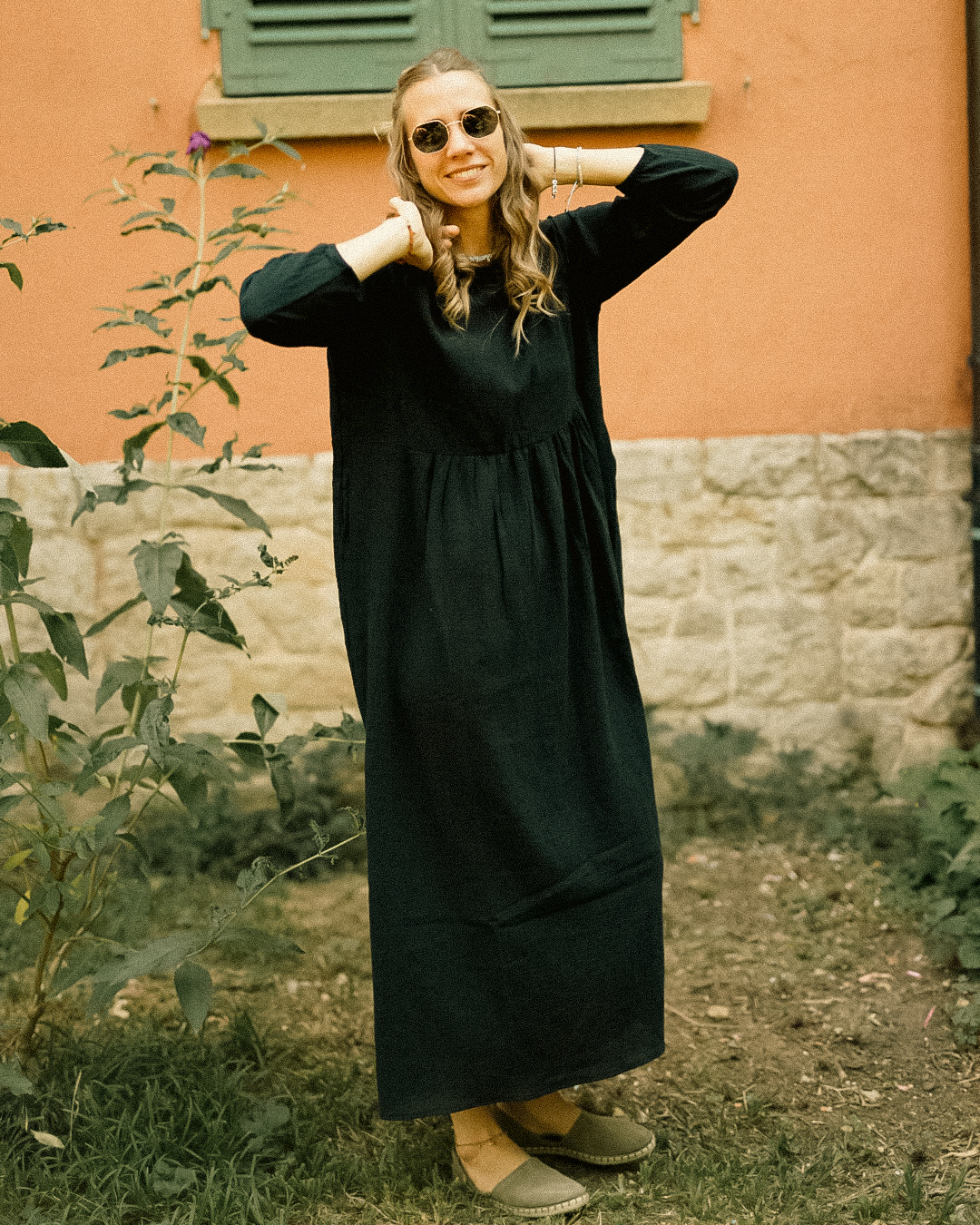 Cotton Abaya "Maya" made of cotton (Black)