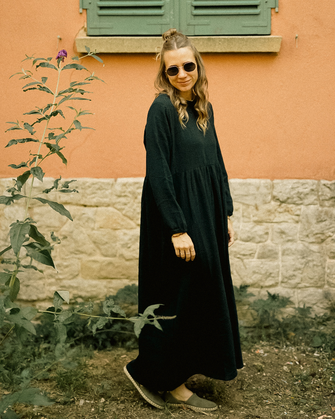 Cotton Abaya "Maya" made of cotton (Black)