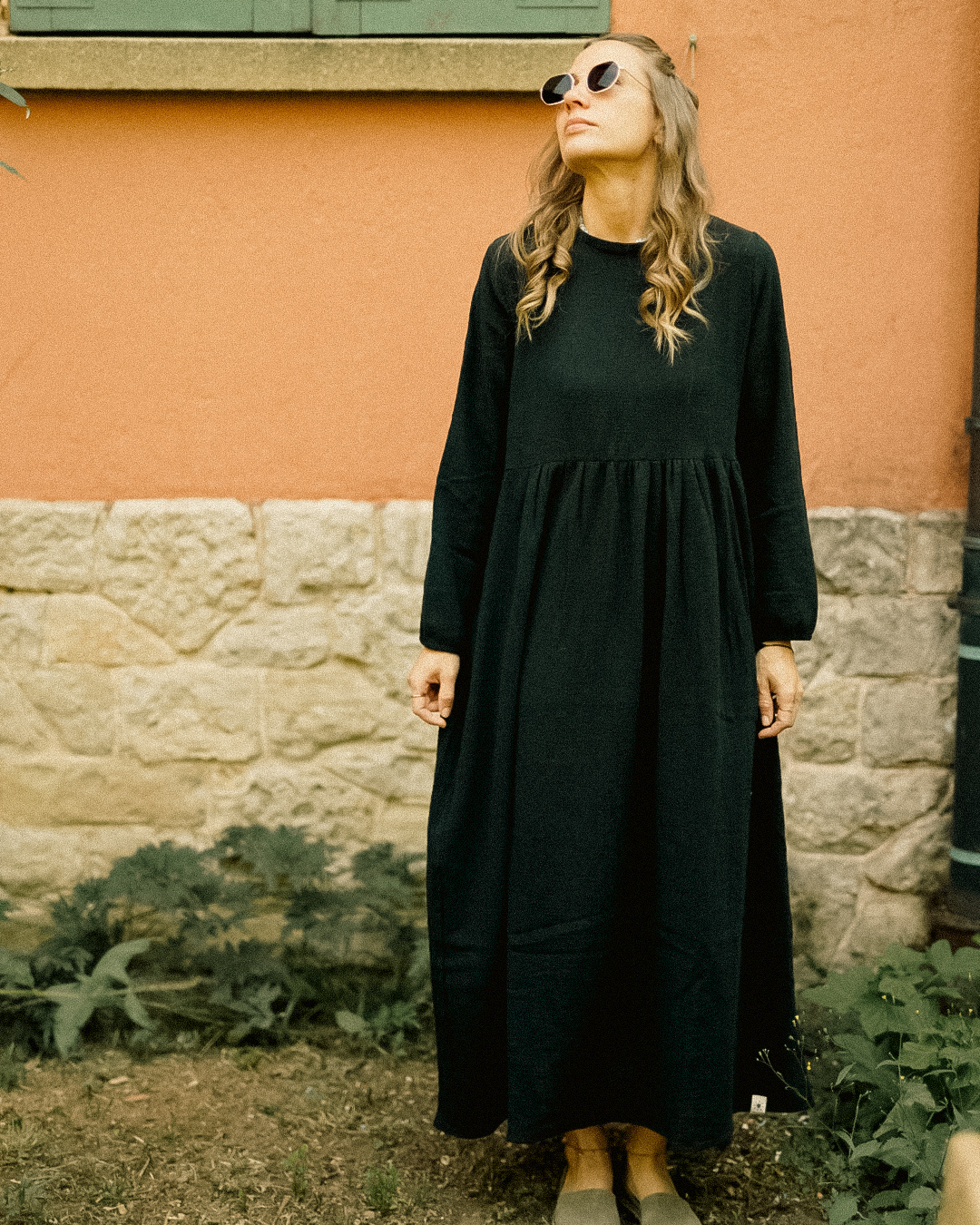 Cotton Abaya "Maya" made of cotton (Black)
