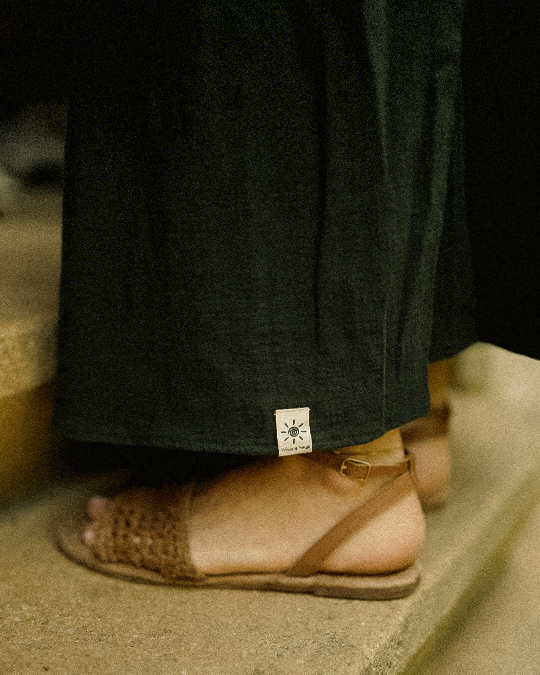 Cotton Abaya "Maya" made of cotton (Dark Green)