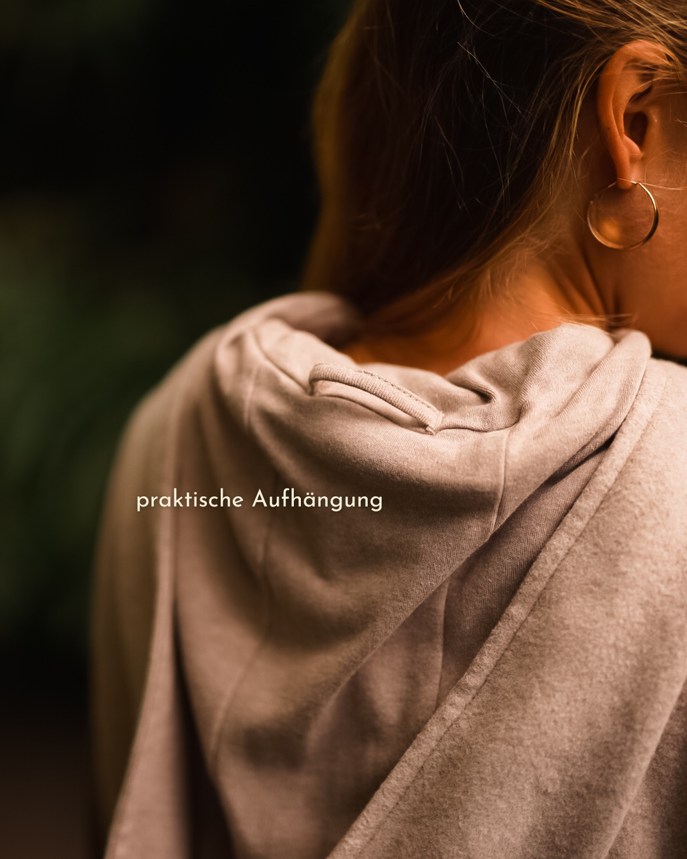 "Coseline" long fleece vest made from organic cotton