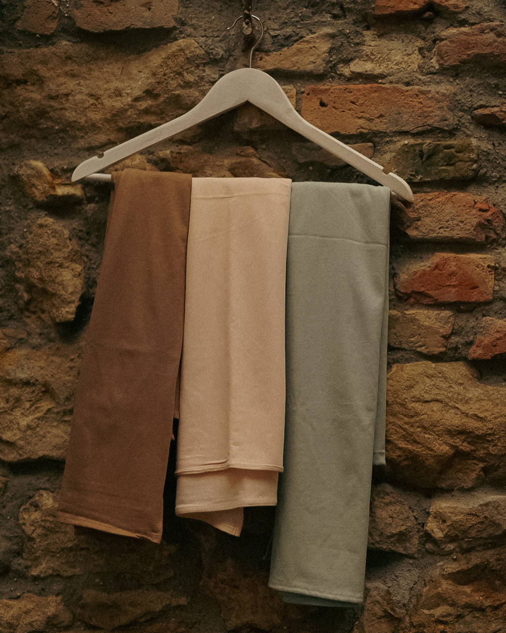 Set of 3 lightweight hijab "Hava" made from organic cotton