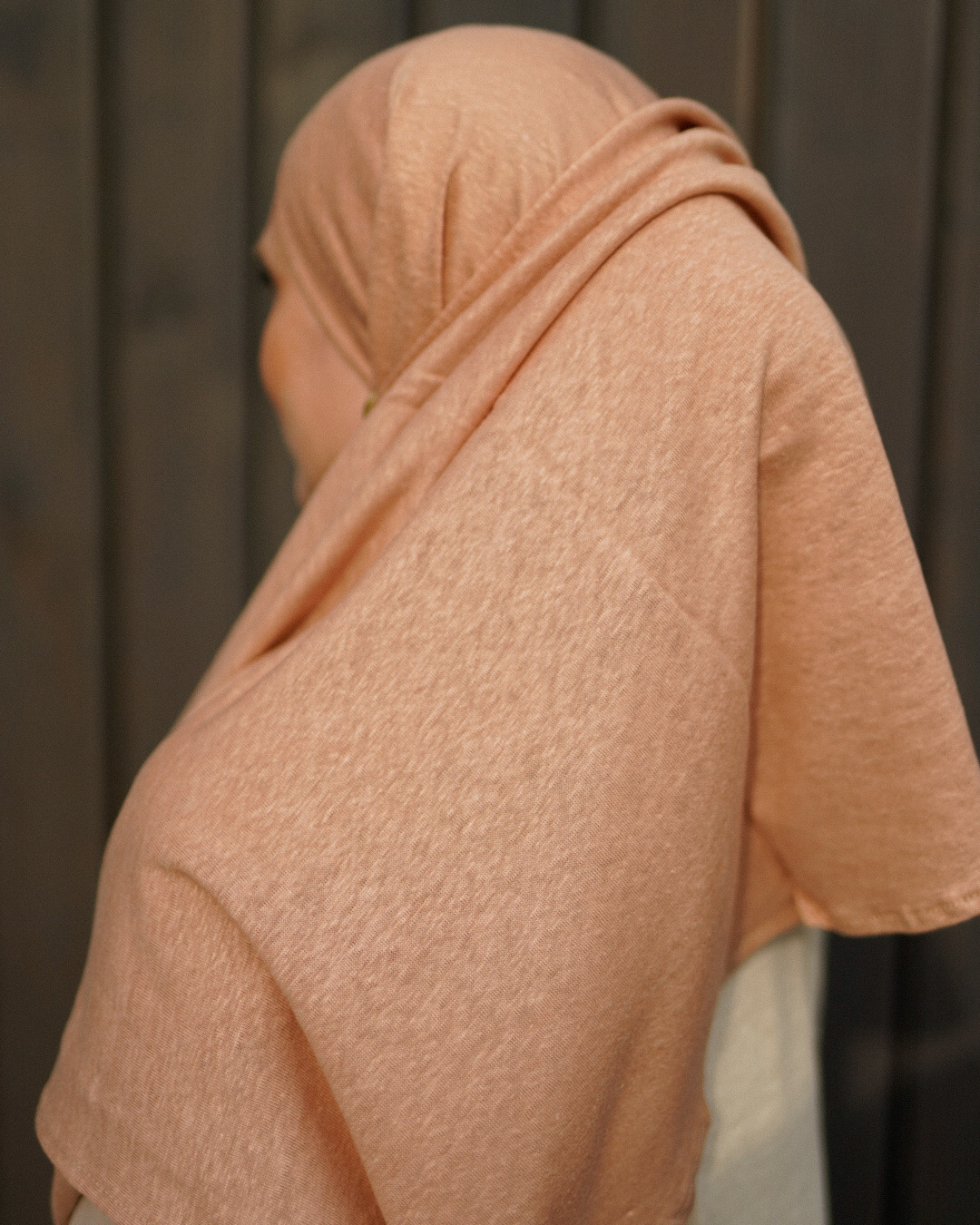 Instant Hijab "Leena" - 100% Linen - Calima Rose