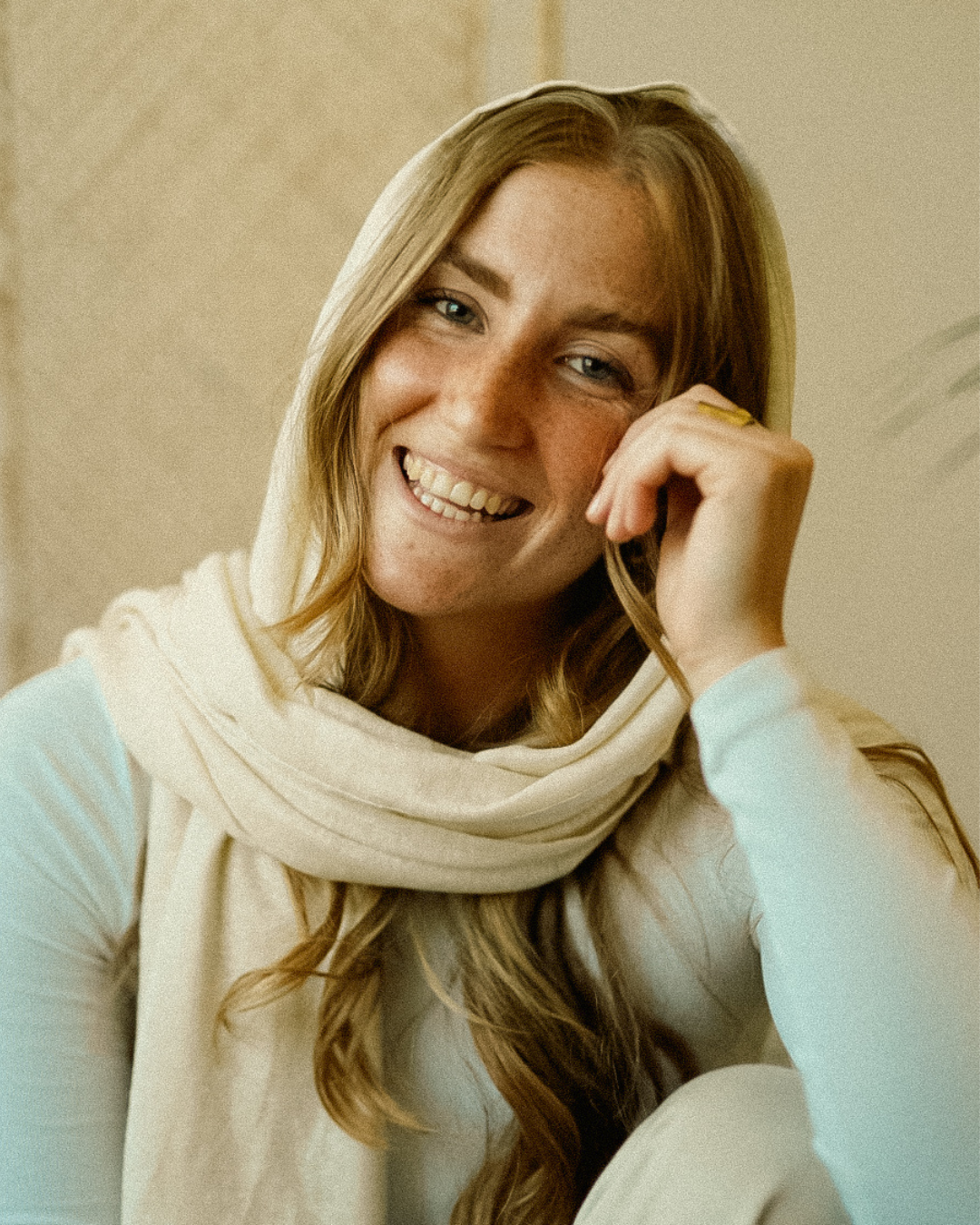 Jersey Hijab "Leena" - 100% Linen - Summer Sand