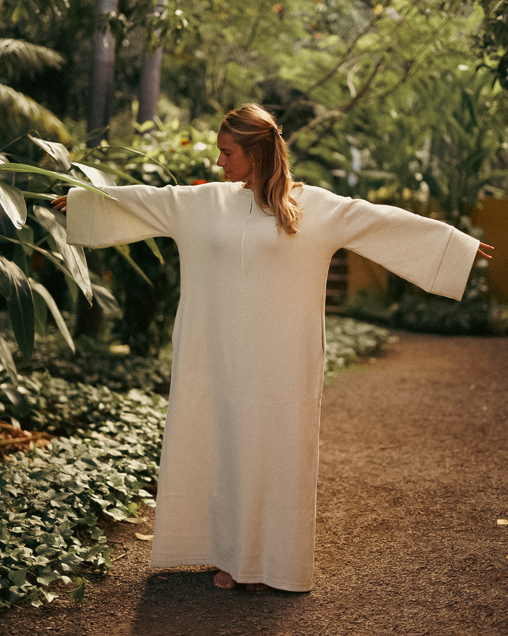 Economy set of 3 warm abaya "Laila" made of organic cotton