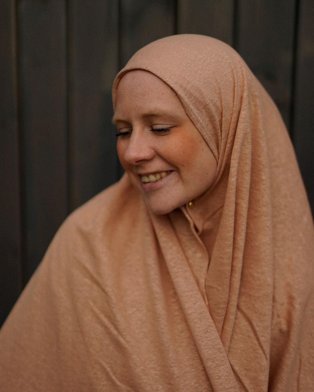Jersey Hijab "Leena" - 100% Linen - Calima Rose