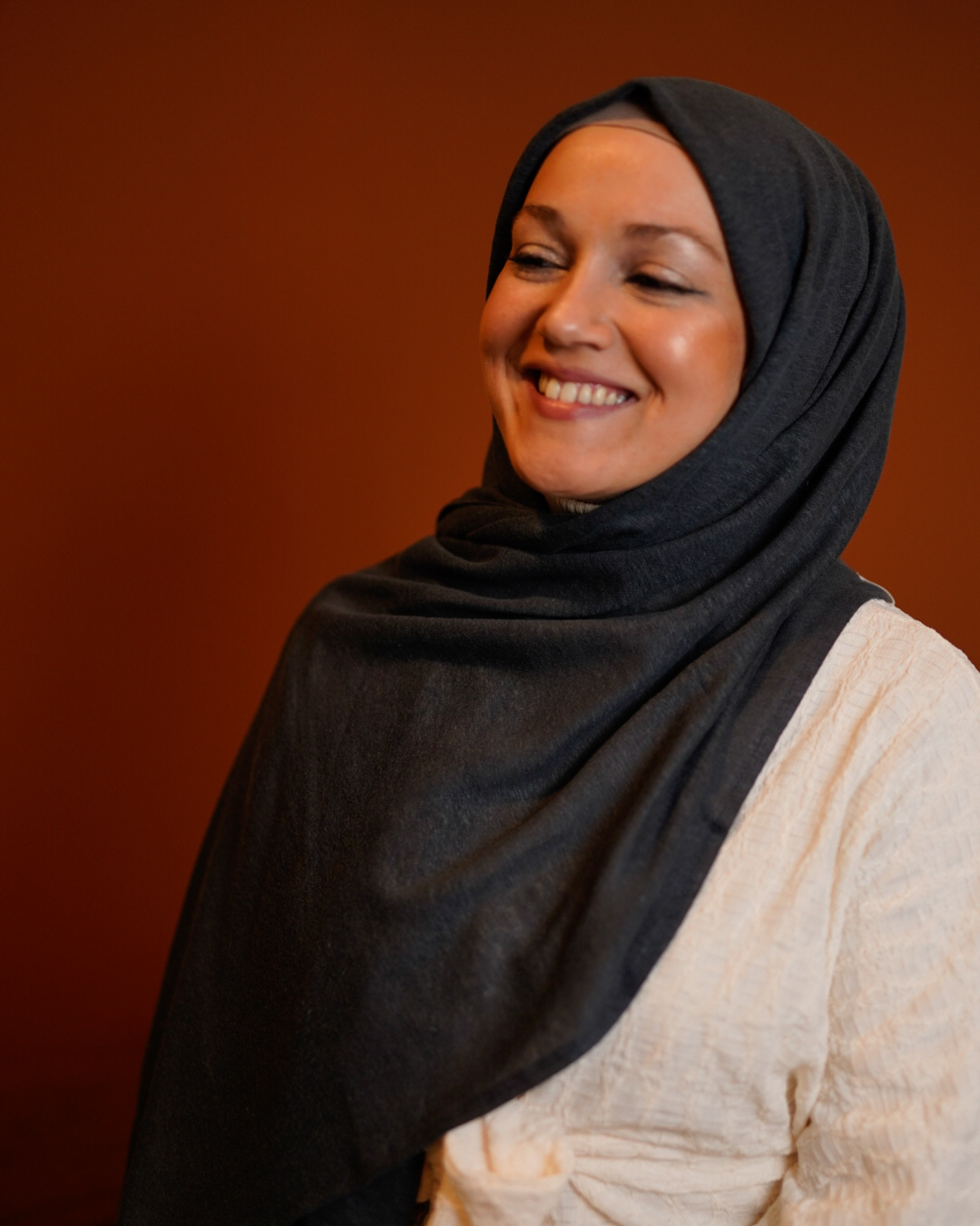 Jersey Hijab "Leena" - 100% Linen - Stone