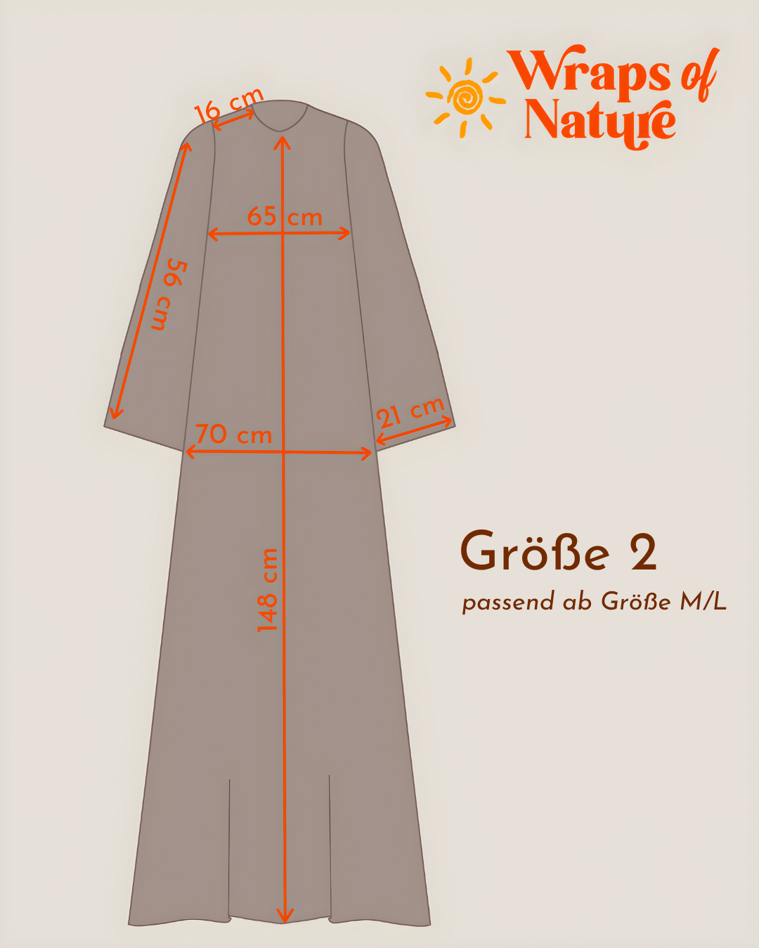 Linen abaya "Alma" with cotton - natural