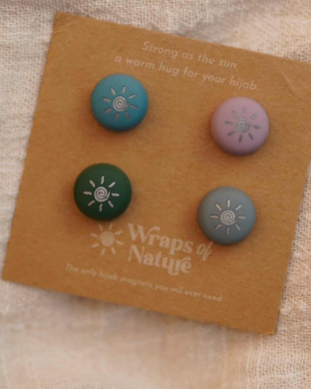 Magnet Pins Hijab - 4 pairs of strong hijab pins (Colorful)