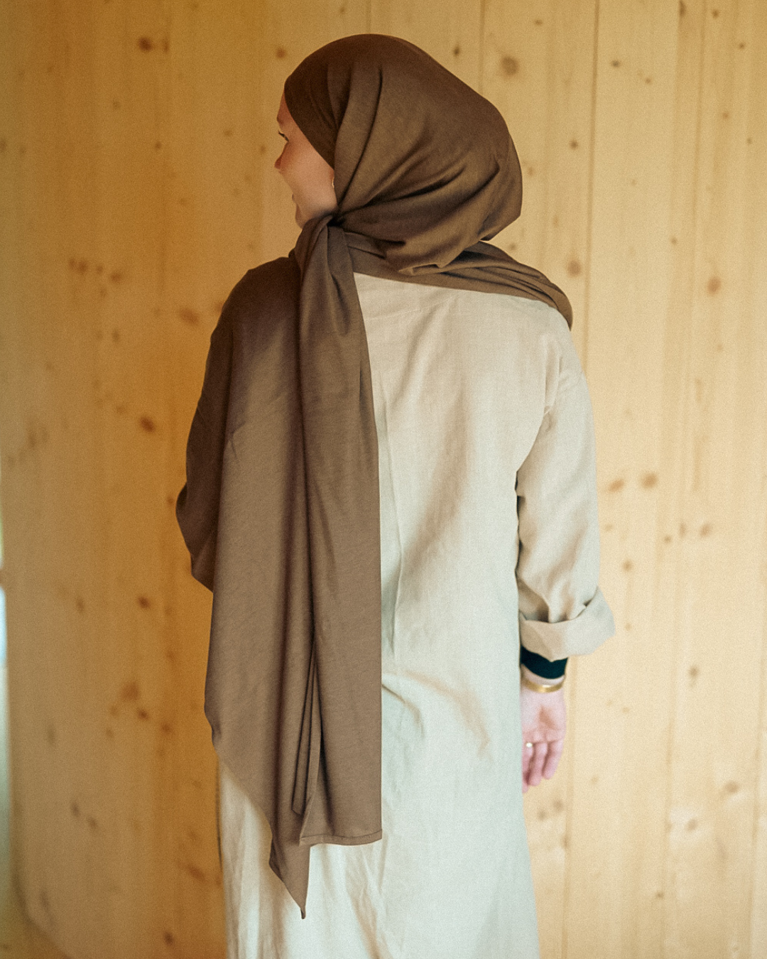 "Mariposa" XXL in silk and organic cotton (Chestnut)