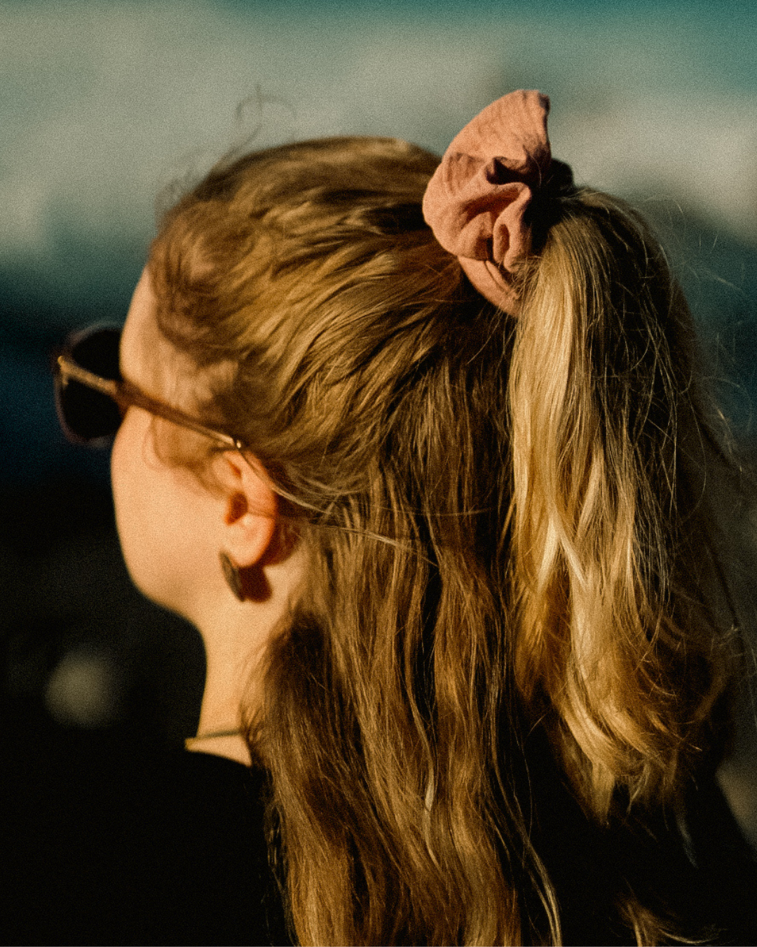 Nature Scrunchie (Muslin Old Blush)