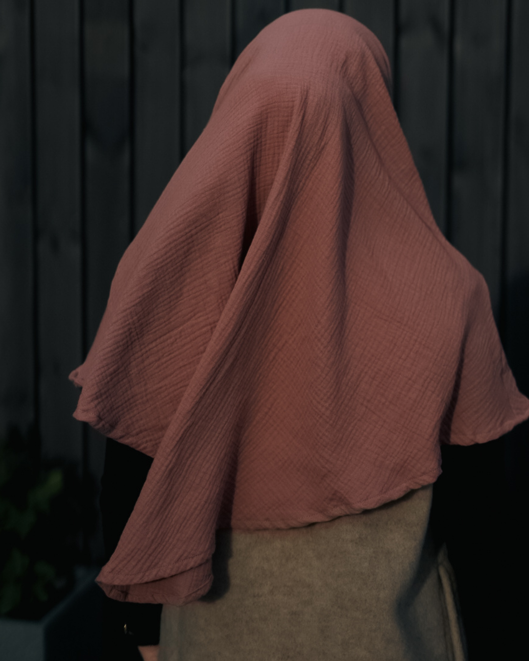 Mini Muslin Khimar (Old Blush)