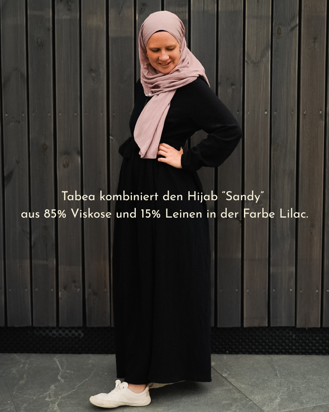 Cotton Abaya "Maya" made of cotton (Black)