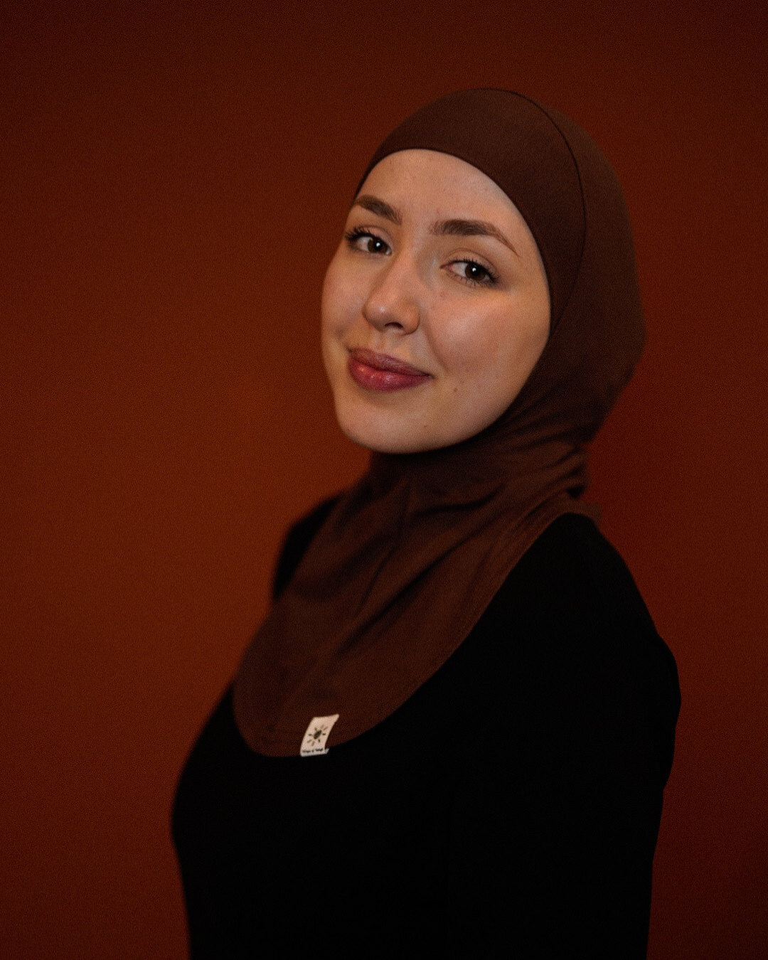 Ninja Bonnet - organic cotton - chocolate