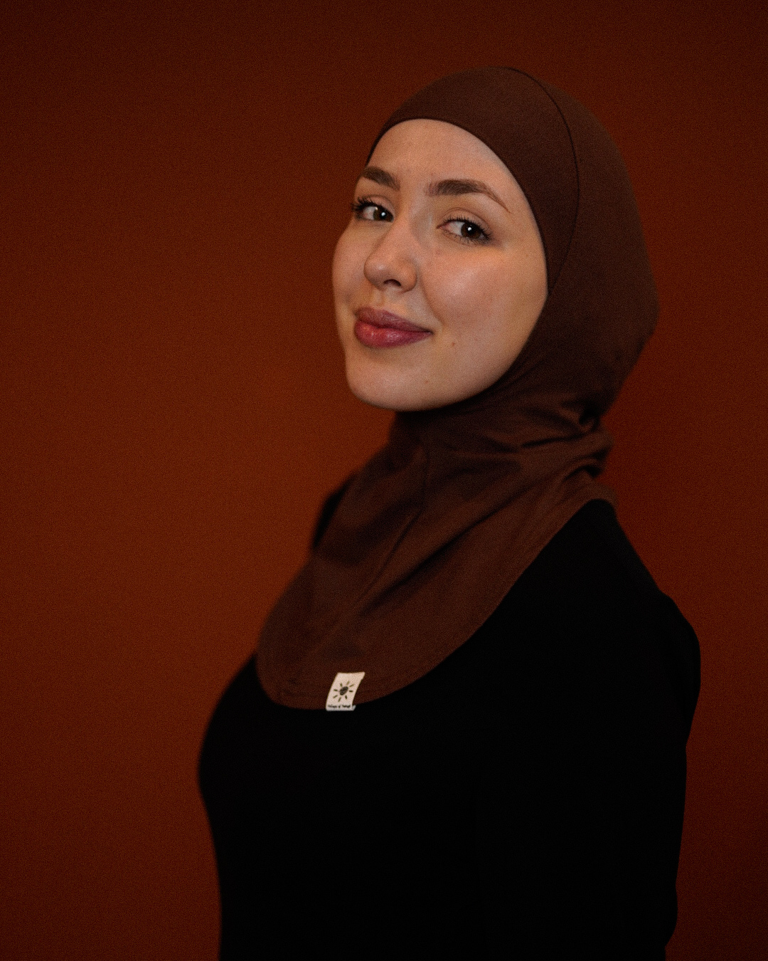 Ninja Bonnet - organic cotton - chocolate