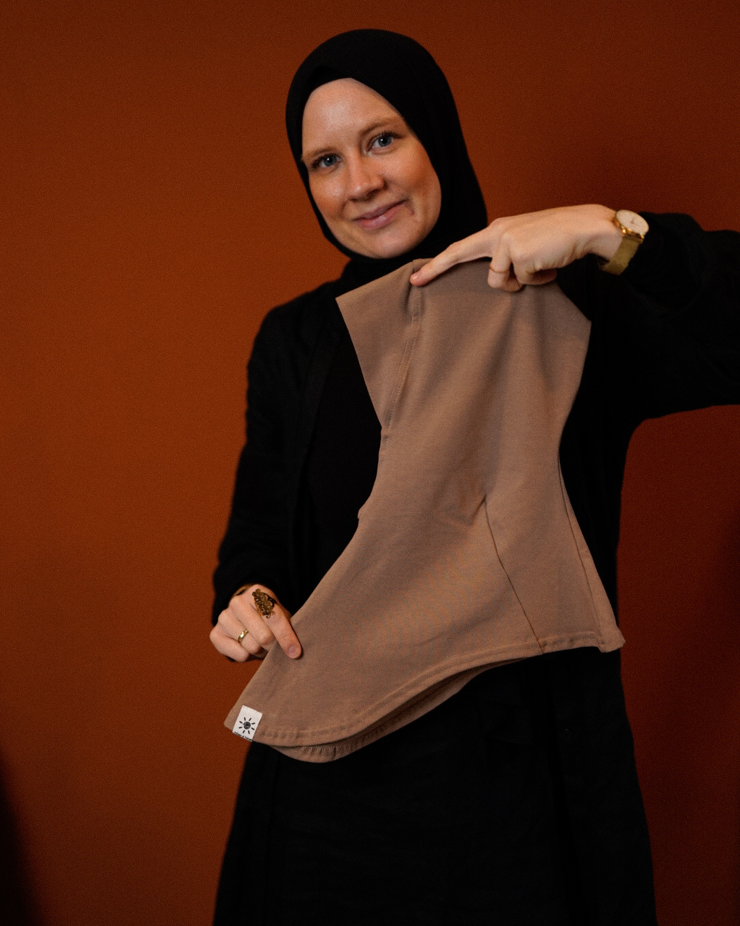 Ninja Bonnet - organic cotton - taupe