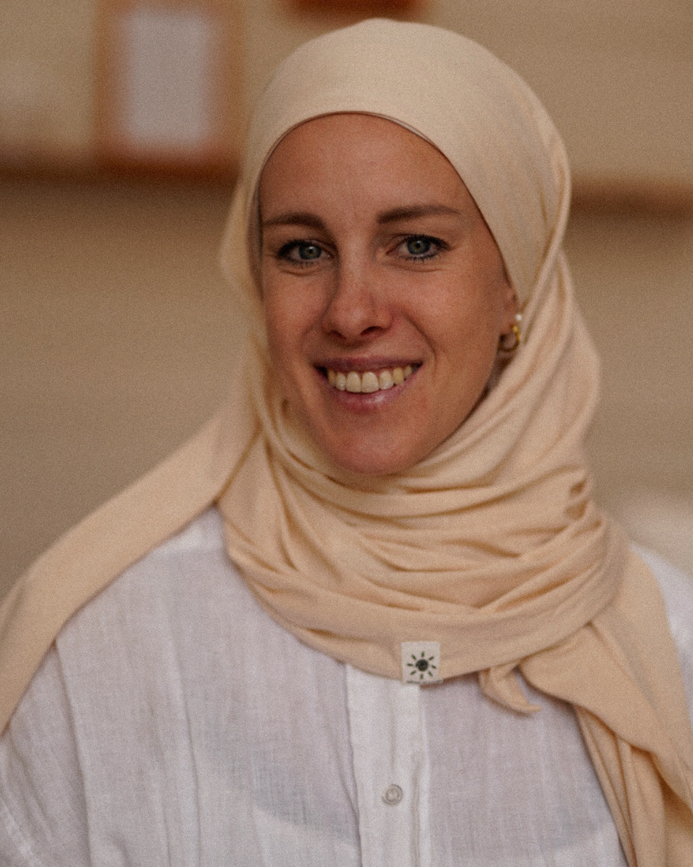 Lightweight jersey hijab "Hava" made from 100% organic cotton - Pearl Blush