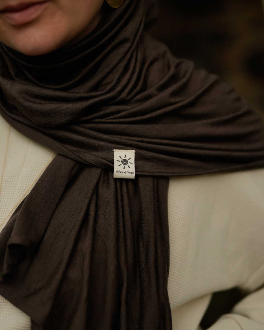 Merino wool hijab "Merina" (Wildwood)
