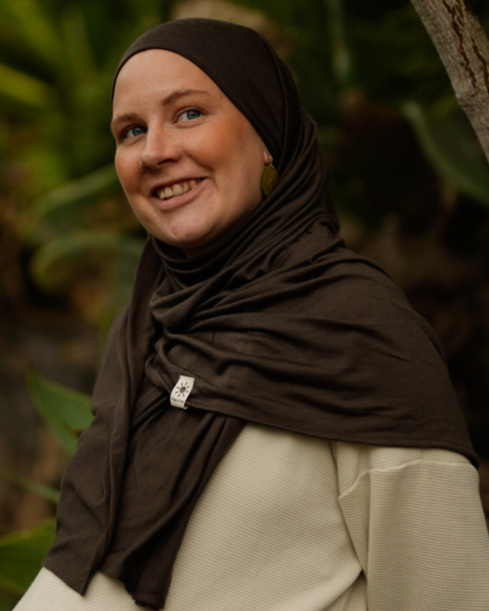 Merino wool hijab "Merina" (Wildwood)