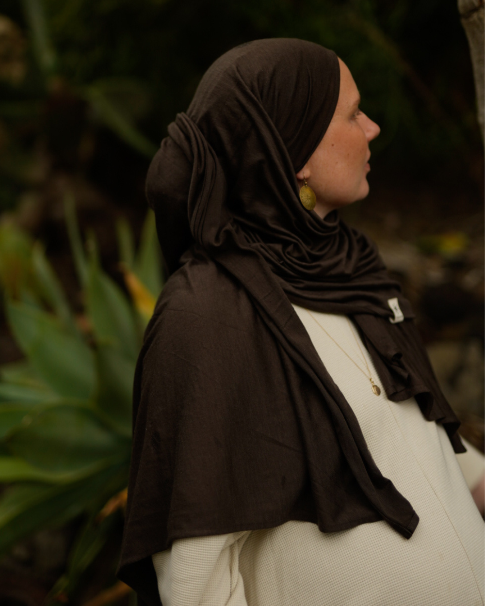Merino wool hijab "Merina" (Wildwood)