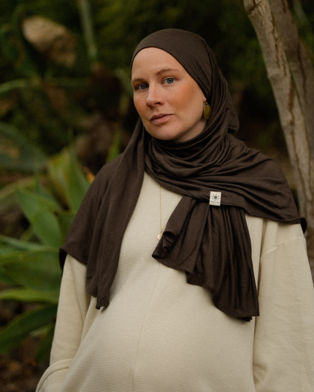 Merino wool hijab "Merina" (Wildwood)